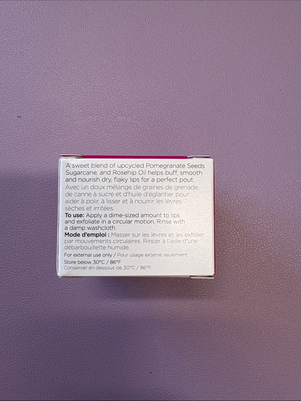 Andalou Naturals 1000 Roses Perfecting Lip Sugar Scrub — Pink - Picture 3 of 6